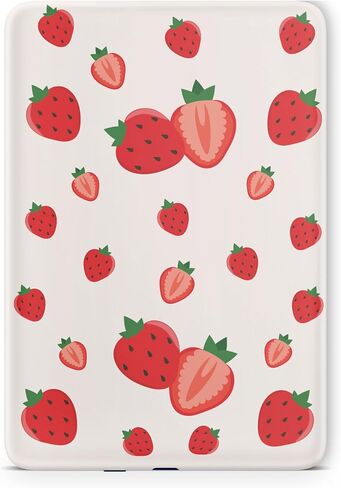 Tacky DesignStrawberry Skin for Kindle Oasis Skin Decal, Off-White Skin for Kindle Stickers, Premium Vinyl 3M Full Wrap for Kindle Skin Covers for (Kindle Oasis (10th Gen, 2019)) in Kuwait