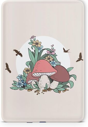 Tacky Design Mushroom Skin for Kindle Oasis Skin Decal, Light Beige Skin for Kindle Stickers, Premium Vinyl 3M Full Wrap for Kindle Skin Covers for (Kindle Oasis (10th Gen, 2019)) in Kuwait