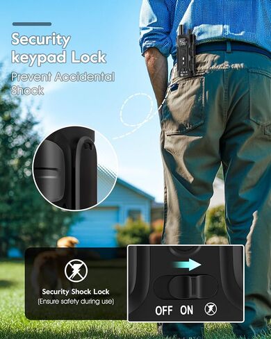 Dog Shock Collar,3300FT Dog Training Collar with Remote,IPX8 Waterproof E-Collar with Beep,Vibration,Shock,Light,Shock Lock Mode,Electric Shock Collar for Small Medium Large Dogs,Green in Kuwait