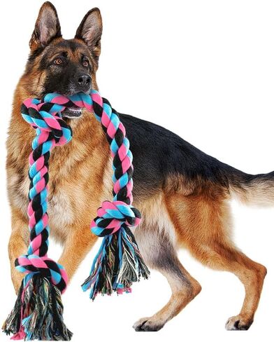 Puppy Teething Toys for Small Dogs, 5 Pack Cotton Dog Rope Toy for Small Breed Aggressive Chewers, Puppy Chew Toys for Teething, Interactive Puppy Toys Pack, with Ball, Teething Rope, Tug-Of-War in Saudi Arabia