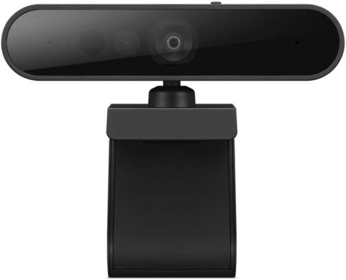 Lenovo HD 1080p Webcam (300 FHD)- Black w/ 95° Wide Angle, 360° Rotation Pan & Tilt, Dual Microphones, Privacy Shutter in Kuwait
