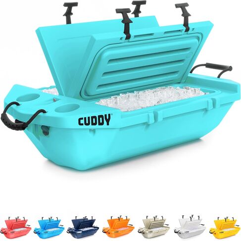 CUDDY Floating Cooler and Dry Storage Vessel for Land & Water – 40QT– Great for River, Beach, Kayak, Pool, & Lake - Multiple Color Options in Saudi Arabia
