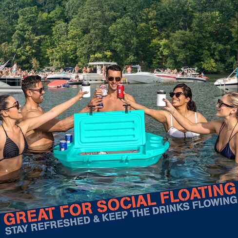 CUDDY Floating Cooler and Dry Storage Vessel for Land & Water – 40QT– Great for River, Beach, Kayak, Pool, & Lake - Multiple Color Options in Saudi Arabia