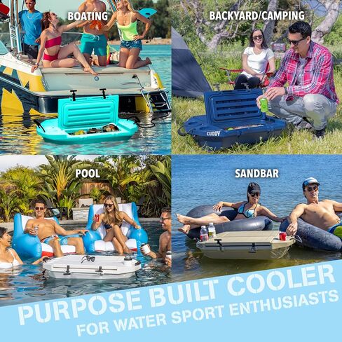 CUDDY Floating Cooler and Dry Storage Vessel for Land & Water – 40QT– Great for River, Beach, Kayak, Pool, & Lake - Multiple Color Options in Saudi Arabia