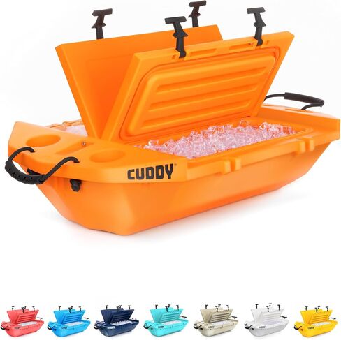 CUDDY Floating Cooler and Dry Storage Vessel for Land & Water – 40QT– Great for River, Beach, Kayak, Pool, & Lake - Multiple Color Options in Saudi Arabia
