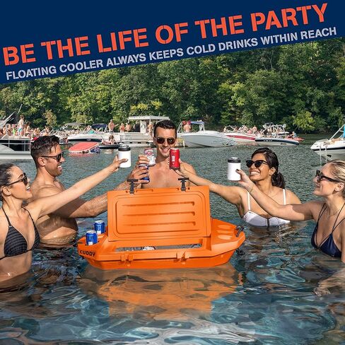 CUDDY Floating Cooler and Dry Storage Vessel for Land & Water – 40QT– Great for River, Beach, Kayak, Pool, & Lake - Multiple Color Options in Saudi Arabia