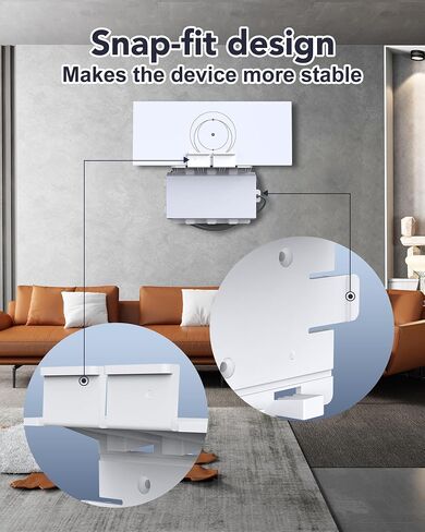 For Starlink Gen 3 Router Mount, 3 in 1 for Starlink Standard Mesh Router and Power Supply Wall Mount Mounting Kit with Cable Caddy, Compatible with Starlink V3&Gen3 Standard Router Accessories in Saudi Arabia