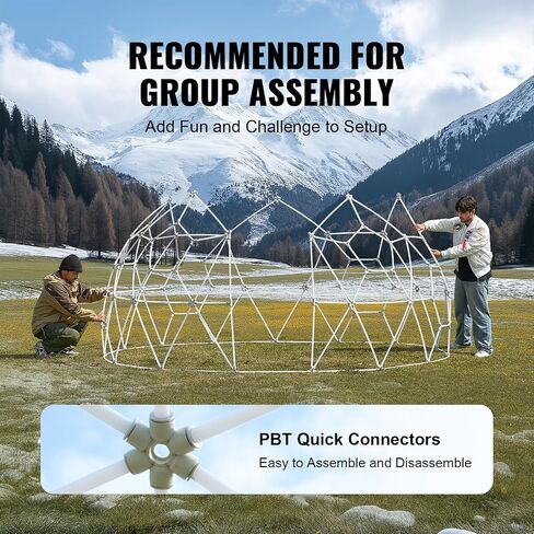 VEVOR Garden Dome Igloo Tent House، خيمة قبة، ترقية Igloo Garden مع غطاء ونافذة شفافة من PVC، مأوى للتخييم على شكل قبة جيوديسية خارجية مقاومة للماء للفناء والفناء الخلفي لتناول الطعام والحفلات in Saudi Arabia