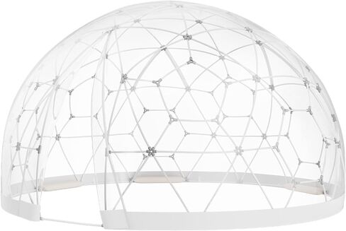 VEVOR Garden Dome Igloo Tent House، خيمة قبة، ترقية Igloo Garden مع غطاء ونافذة شفافة من PVC، مأوى للتخييم على شكل قبة جيوديسية خارجية مقاومة للماء للفناء والفناء الخلفي لتناول الطعام والحفلات in Saudi Arabia