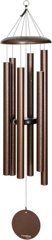 Corinthian Bells by Wind River - 50 inch Silver Vein Wind Chime for Patio, Backyard, Garden, and Outdoor Decor (Aluminum Chime) Made in The USA in Saudi Arabia