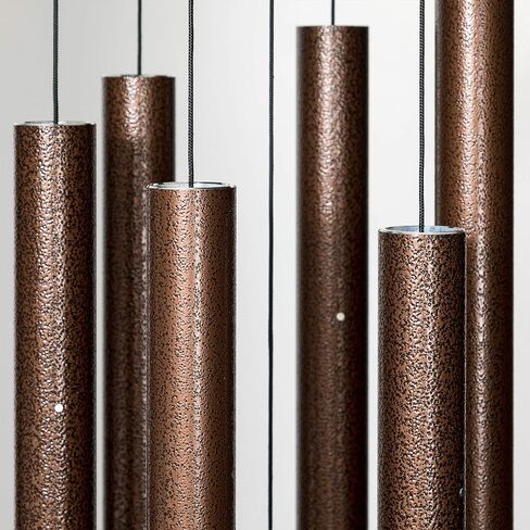 Corinthian Bells by Wind River - 50 inch Silver Vein Wind Chime for Patio, Backyard, Garden, and Outdoor Decor (Aluminum Chime) Made in The USA in Saudi Arabia