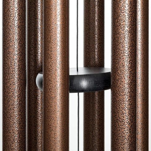 Corinthian Bells by Wind River - 50 inch Silver Vein Wind Chime for Patio, Backyard, Garden, and Outdoor Decor (Aluminum Chime) Made in The USA in Saudi Arabia