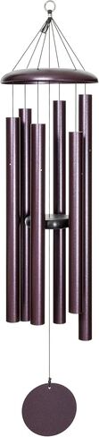 Corinthian Bells by Wind River - 50 inch Silver Vein Wind Chime for Patio, Backyard, Garden, and Outdoor Decor (Aluminum Chime) Made in The USA in Saudi Arabia