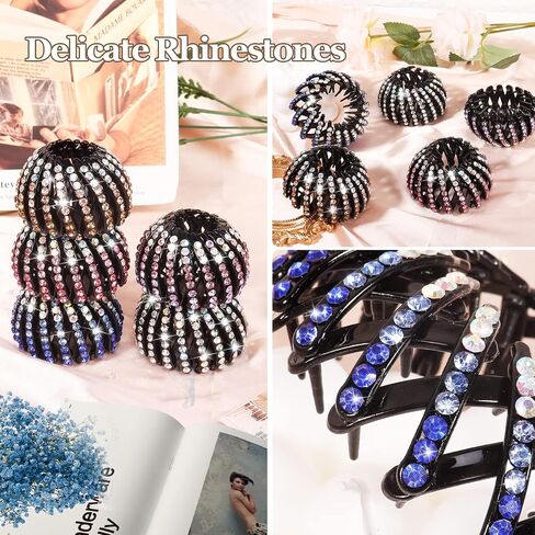 5 Pcs Bird Nest Hair Clips Holder Ponytail Holder Bun Barz Bun Clip Accessories for Women and Girls (Color-5) in Saudi Arabia