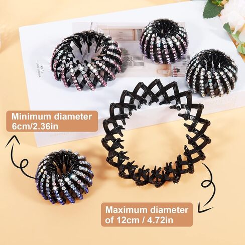 5 Pcs Bird Nest Hair Clips Holder Ponytail Holder Bun Barz Bun Clip Accessories for Women and Girls (Color-5) in Saudi Arabia