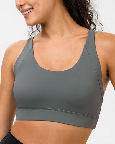 حمالات صدر رياضية من Racerback للنساء ذات دعم عالٍ وأشرطة قابلة للتعديل وكوب مصبوب للتمرين واللياقة البدنية والجري في صالة الألعاب الرياضية in Saudi Arabia