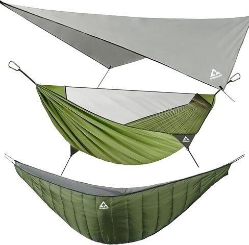 Hammock Underquilt for Camping Hammock, Full Length Camping Quilt for Hammocks Lightweight Soft Warm 3-4 Seasons 41-68°F, Great for Hiking Backpacking Traveling Beach (Hold Up to 500lbs) in Saudi Arabia