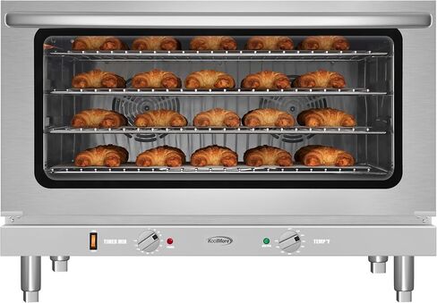 KoolMore 23 in. Commercial Countertop Convection Oven for Half-Size Pans with 4 Racks 1600W of Power in Stainless-Steel, ETL Listed for Safety and Sanitation (KM-CTCO-15) in Kuwait