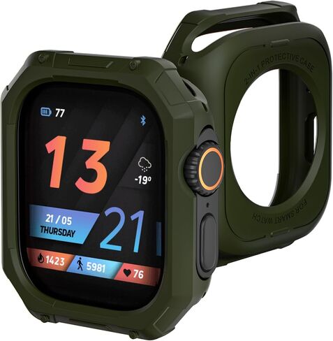 49mm Screen Protector Case Compatible with Apple Watch Ultra/Ultra 2 49mm Case, Soft TPU Full Coverage Protective Shockproof iWatch Bumper Cover for Apple Watch Accessories in Saudi Arabia