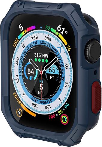 49mm Screen Protector Case Compatible with Apple Watch Ultra/Ultra 2 49mm Case, Soft TPU Full Coverage Protective Shockproof iWatch Bumper Cover for Apple Watch Accessories in Saudi Arabia