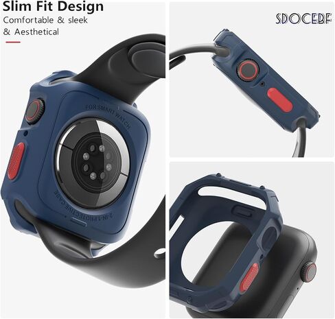 49mm Screen Protector Case Compatible with Apple Watch Ultra/Ultra 2 49mm Case, Soft TPU Full Coverage Protective Shockproof iWatch Bumper Cover for Apple Watch Accessories in Saudi Arabia