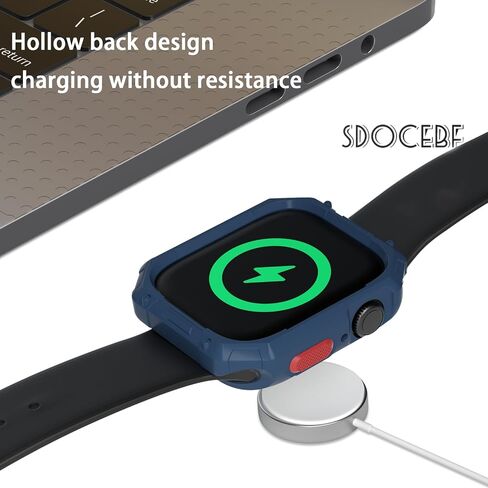 49mm Screen Protector Case Compatible with Apple Watch Ultra/Ultra 2 49mm Case, Soft TPU Full Coverage Protective Shockproof iWatch Bumper Cover for Apple Watch Accessories in Saudi Arabia