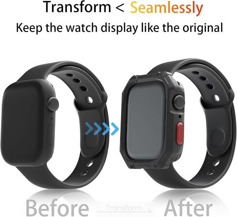 حافظة حماية شاشة مقاس 49 ملم متوافقة مع حافظة Apple Watch Ultra/Ultra 2 مقاس 49 ملم، غطاء ممتص للصدمات من مادة TPU الناعمة بتغطية كاملة ومقاوم للصدمات لملحقات ساعة Apple in Saudi Arabia