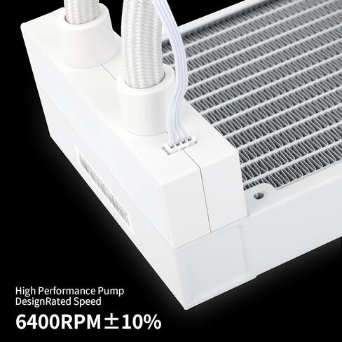 Thermalright FW 360 White ARGB V2 CPU Water Cooler with 3 PWM Fans with 2000RPM,IPS LCD Screen with 320 * 240 Resolution,Liquid CPU Cooler,CPU PC Aio Cooler for AMD:AM4/AM5/Intel LGA1700 in Saudi Arabia
