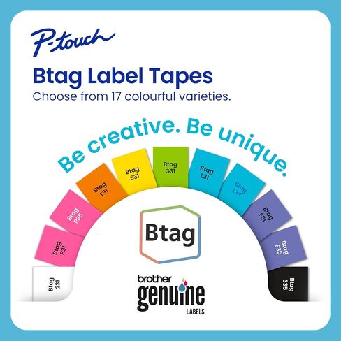 Brother P-Touch PT-N25BTV3 Personal Connected Label Maker, Bluetooth, Free Design&Print2 app, Portable, Handheld, 3 Sample Label Tapes Included, Prints on P-Touch Btag ~½" (12mm) Wide Tapes in Kuwait