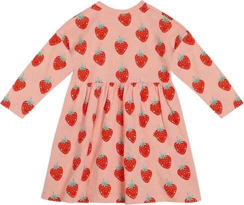 Girls Long Sleeve Dresses Toddler Fall Clothes Cotton Casual School Outfits for Kids 2-8 Years in Saudi Arabia