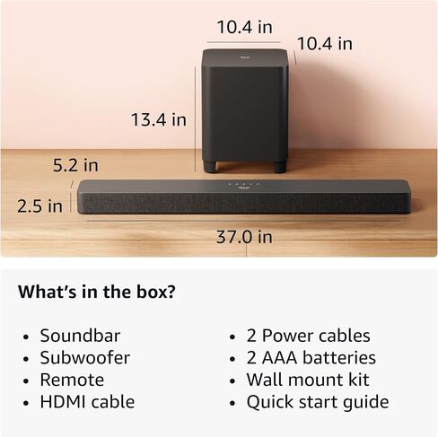 Introducing Amazon Fire TV Soundbar Plus, 3.1 channel, all-in-one design, Dolby Atmos, DTS:X, clear dialogue, 2024 release in Saudi Arabia