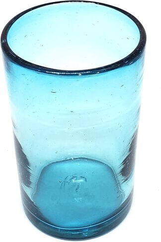 Rainbow Colored 9 oz Short Tumblers (set of 6), Recycled Glass, Lead & Toxin Free (9oz Tumbler) in Saudi Arabia