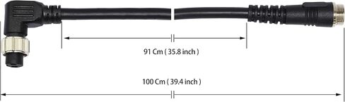 L-Shape Battery Power Cord for Daiwa Shimano Electric Fishing Reels (35Cm) in Kuwait