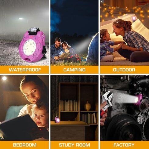 EverBrite 2 Pack COB Keychain Work Light, Rechargeable, Sensor Mode, Pink in Saudi Arabia
