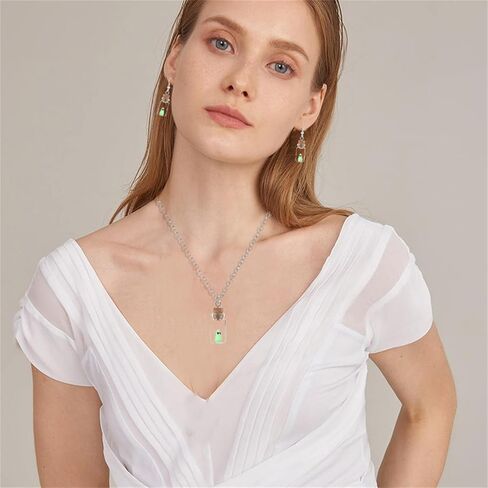 WCRAZYE Halloween Ghost Earrings Necklace Sets for Women The Adopt A Ghost Necklace Cute Ghost In A Bottle Earrings Halloween Jewelry (Ghost) in Kuwait