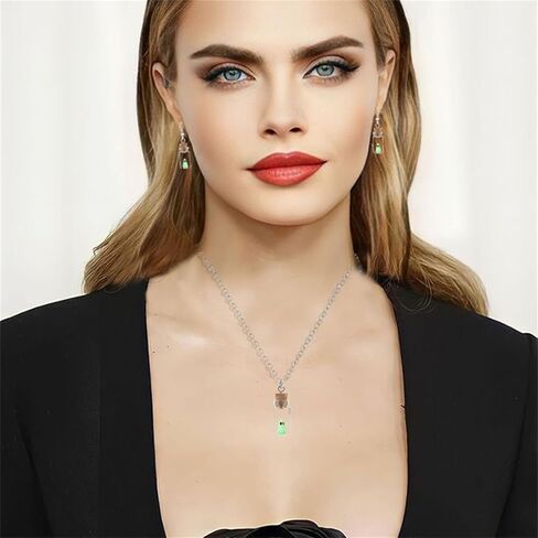 WCRAZYE Halloween Ghost Earrings Necklace Sets for Women The Adopt A Ghost Necklace Cute Ghost In A Bottle Earrings Halloween Jewelry (Ghost) in Kuwait