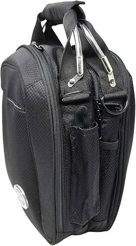 حقيبة طيران من Flight Outfitters Lift Pro 2.0، حقائب طيار لسماعات الرأس ذات جوانب معززة ومتينة | جيوب متعددة وحزام كتف، أسود in Kuwait