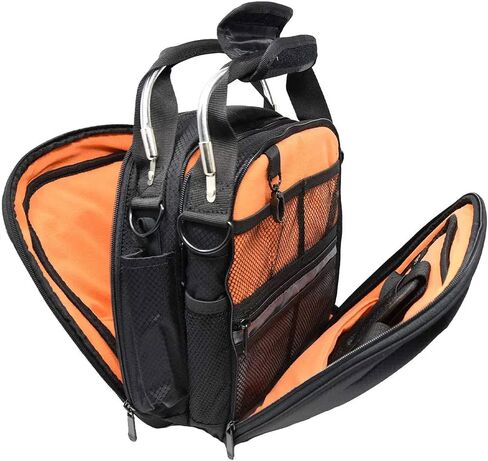 حقيبة طيران من Flight Outfitters Lift Pro 2.0، حقائب طيار لسماعات الرأس ذات جوانب معززة ومتينة | جيوب متعددة وحزام كتف، أسود in Kuwait