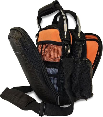 حقيبة طيران من Flight Outfitters Lift Pro 2.0، حقائب طيار لسماعات الرأس ذات جوانب معززة ومتينة | جيوب متعددة وحزام كتف، أسود in Kuwait