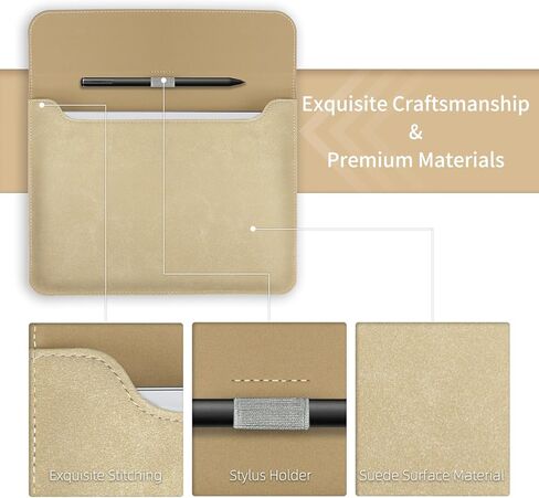 WALNEW Sleeve Case for Remarkable Paper Pro, Slim Protective Pouch Bag Case Cover with Pen Holder for Remarkable Paper Pro Color Tablet 11.8’’ 2024 Released,Gray in Kuwait