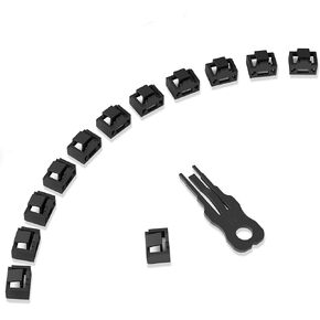 24 قطعة قفل منفذ RJ45 مع مفتاحين، قفل منفذ RJ45/مانع الغبار، غطاء غطاء الغبار RJ45 واقي مقابس منفذ RJ45، أجهزة منفذ RJ45 المتوافقة، أحمر