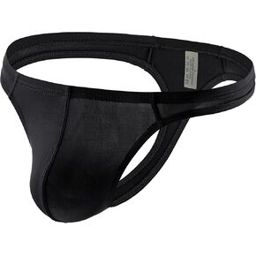 DTODWW Men's Leopard Thong Underwear Low Rise G-String Men Lingerie Sexy Bikini Briefs Bulge Pouch Underpants