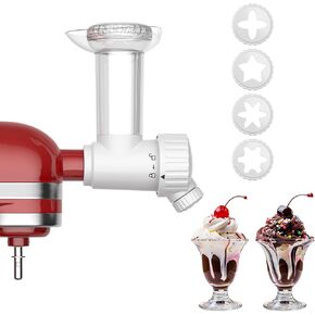 Frozen Fruit Soft Serve Maker for Kitchenaid, Dairy-Free Ice Cream Attachment for Kitchenaid, Frozen Yogurt Maker, Dishwasher-Safe Sorbet Maker, Ice Cream Maker Attachment by Cofun