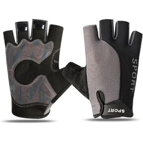 RIGWARL Cycling Gloves for Men Women Protective Anti-Slip Bike Glove for Fitness Cycling Training Outdoor Sports（XL-Grey）