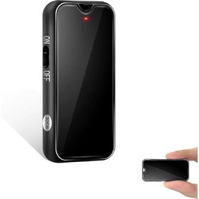 Voice Recorder - 64GB for Lectures, Meetings and Travel, Compact IC Recorder with Built-in Type-C Cable, VOR Voice Detection, 4550 Hours Recording, Compatible with iOS, Android, Windows