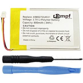 800mAh A98927554931, A98941654402, A-1732-035-A Battery Replacement Compatible with Sony PRS-600, PRS-600/RC, PRS-600/BC Touch Edition Digital Portable E-Book Reader w/Installation Tools