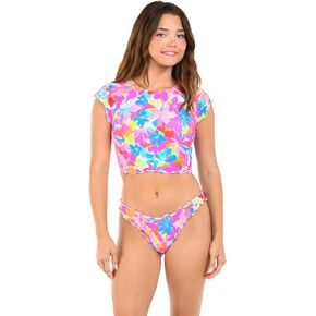 Citrus Women's Standard Crop Rashguard Swimsuit Top