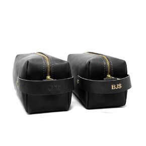 Leather Personalized Dopp Kit l Leather Travel Case l Personalized Men’s Toiletry Bag l Initial Bag l Travel Accessories-Personalized Bag Is Carry On Approved