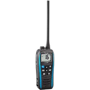 Icom VHF-HH, Float+Flash, USB, 5 Watt, Blue