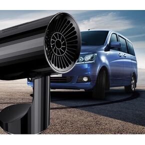 12V 150W Portable Auto Ceramic Heater Fan - Car Heater, Defogger, Fan with 3 - Outlet Cig Lighter Plug-in for Fast Defrost/Defog and Heating